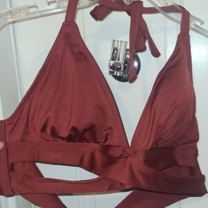 Kona Sol Women's Deep Red Bralette